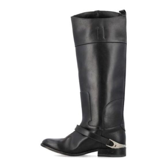 GOLDEN GOOSE Charlie Knee-High Leather Bootstrap Size EU 37 US 7 NWOB READ - Picture 5 of 11